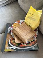 Leuk pizzabakpakket (o.a.pizzasteen, bord, pizzabloem, Ophalen of Verzenden, Nieuw