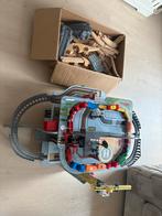 Houten Treinstation, Treinbaan, Autogarage Speelgoed duplo, Ophalen of Verzenden, Gebruikt, Jongen of Meisje