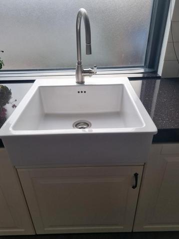 IKEA Domsjo Spoelbak + Kraan met Accessoires beschikbaar voor biedingen