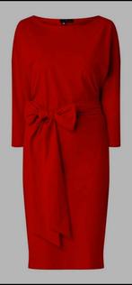 Mooie donkerrode jurk LaDress la dress caroline mt xl, Maat 46/48 (XL) of groter, Ophalen of Verzenden, Zo goed als nieuw, Knielengte