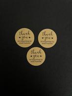 25 stuks sluitstickers stickers bedankt sticker Thank You..., Ophalen of Verzenden, Nieuw, Sticker