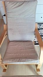 Schommelstoel met voetenbank, Huis en Inrichting, Stoelen, Ophalen, Hout, Gebruikt, Eén