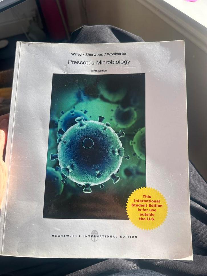 Prescott's Microbiologie - 10e Editie, Boeken, Studieboeken en Cursussen, Zo goed als nieuw, HBO, Beta, Ophalen of Verzenden