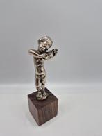 Vintage Tinnen Cherubijn met Viool - Italië, Antiek en Kunst, Antiek | Tin, Ophalen of Verzenden