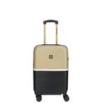 Enrico Benetti - Handbagage (Zwart-Camel) | 55x35x20cm, Sieraden, Tassen en Uiterlijk, Koffers, Enrico-Benetti, 50 tot 60 cm, Hard kunststof