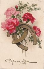 GOUDOPDRUK HOEFIJZER UIT 1934 ZEER MOOIE OUDE KAART KJ338, Verzamelen, Ophalen of Verzenden, 1920 tot 1940, Gelopen, Overige thema's