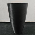 Zwarte bloempot groot, Huis en Inrichting, Woonaccessoires | Schalen en Manden, Ophalen of Verzenden, Zo goed als nieuw, Rond