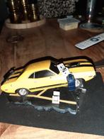 Gele Dodge Challenger modelauto, Hobby en Vrije tijd, Modelauto's | 1:18, Ophalen of Verzenden