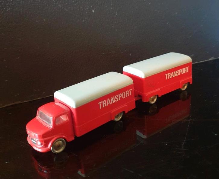 Lego Mercedes Transport truck met oplegger, Hobby en Vrije tijd, Modelauto's | 1:87, Zo goed als nieuw, Bus of Vrachtwagen, Overige merken