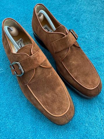 NIEUW Magnanni Gesp Instappers UE44 Suède Bruin beschikbaar voor biedingen