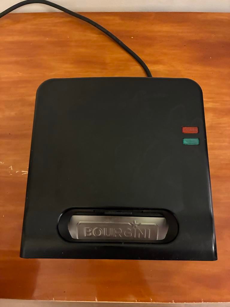 Bourgini Contact Grill / Panini Pers - Perfect Werkend, Ophalen, Uitneembare platen, Gebruikt