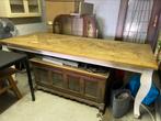 Houten eettafel 100 x 240 cm merk Jorg, Huis en Inrichting, Tafels | Eettafels, Ophalen, Gebruikt, 100 tot 150 cm, 200 cm of meer
