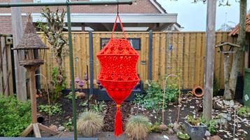 Gehaakte lampion kroonluchter koningsdag beschikbaar voor biedingen