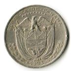 Twee munten uit PANAMA  van een kwart Balboa, Ophalen of Verzenden, Midden-Amerika, Losse munt