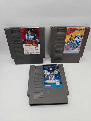 Mega Man 2, 3 en 4 NES beschikbaar voor biedingen