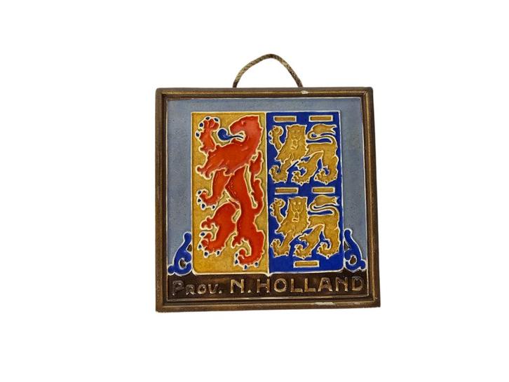 Westraven - Cloisonné tegel - Provincie N-Holland  - 1930/49, Antiek en Kunst, Antiek | Keramiek en Aardewerk, Ophalen of Verzenden