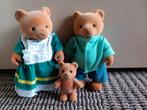 Sylvanian families vintage beren familie groen, Gebruikt, Ophalen of Verzenden