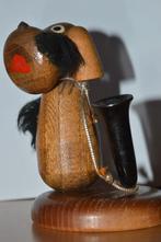 vintage /jaren 60 DEENS design houten pennen houder  HONDJE, Ophalen of Verzenden, Gebruikt, Dier