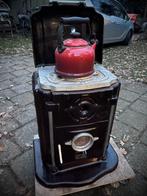 Franse vintage kachel geemailleerd Godin, Ophalen, Gebruikt, Houtkachel, Vrijstaand