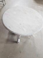 Oud eiken salontafel Ø 80 en 56 cm hoog, Ophalen, Gebruikt, 50 tot 100 cm, 50 tot 75 cm