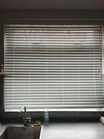 Witte houten jaloezie Luxaflex 1,63 breed en 1,48 hoog, Ophalen, 100 tot 150 cm, Zo goed als nieuw, Modern