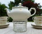 Heel Mooi MOSA Thee Servies Gouden Bloem + Verkade theelicht, Ophalen of Verzenden