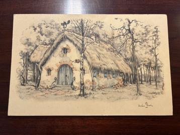 Ansichtkaart - Efteling, Huisje van vrouw Holle (jaren 60) beschikbaar voor biedingen