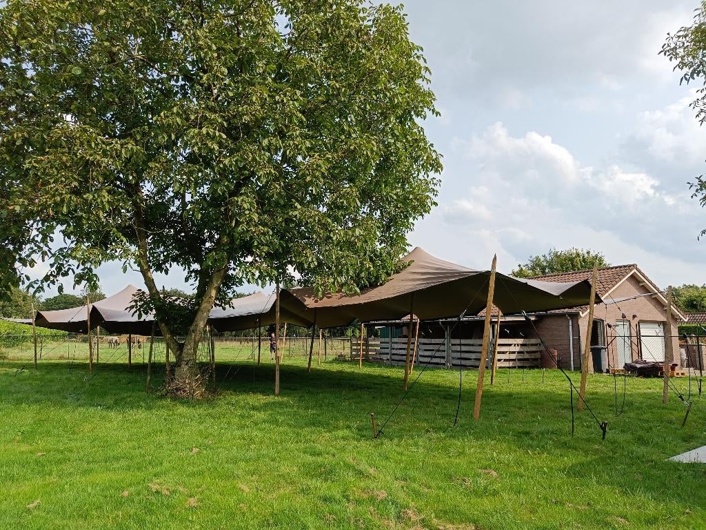 Zeer unieke strechtent 25m x 15m, Ophalen, Opvouwbaar, Overige typen, 6 meter of meer