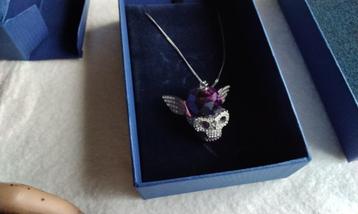Authentiek Swarovski Ketting Pendant Retro Skull ZELDZAAM  beschikbaar voor biedingen