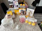 2x draadloze borstkolf met allerlei toebehorn Medela Evite, Ophalen of Verzenden, Gebruikt, Borstkolf