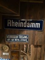 Emaille reclameborden Rheindamm, Bagpiper Whisky, Lowenbrau, Ophalen of Verzenden, Gebruikt, Reclamebord