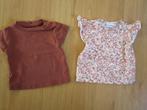 Prenatal maat 56 - twee schattige shirtjes, Kinderen en Baby's, Babykleding | Maat 56, Meisje, Ophalen of Verzenden, Zo goed als nieuw