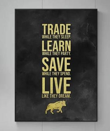 Crypto Trading Canvas Trade/Learn/Save/Live (excl. lijst)