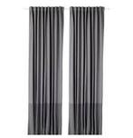 2x IKEA Marjun Verduisterende Gordijnen Grijs, Huis en Inrichting, Ophalen, Gebruikt, 100 tot 150 cm, 200 cm of meer