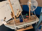 Houten Decoratie Bootje - Nautisch Thema Brocante Curiosa Sp, Ophalen of Verzenden