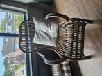 Rieten stoel, Huis en Inrichting, Stoelen, Ophalen, Bruin, Riet of Rotan, Zo goed als nieuw