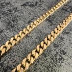 14k gouden ketting massief cuban gourmet schakel, Sieraden, Tassen en Uiterlijk, Ophalen of Verzenden, Nieuw, Goud