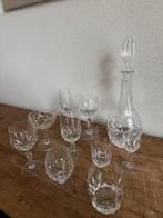 Kristallen Glasservies met Karaf - Complete Set, Ophalen of Verzenden, Zo goed als nieuw, Overige typen