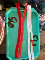 Ritsen - Rood, Oranje, Wit - 4 stuks nieuw, Ophalen of Verzenden, Gebruikt, Rits of Sluiting