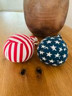 Rivièra Maison Stoffen Kerstballen - America Thema, Diversen, Kerst, Ophalen of Verzenden, Zo goed als nieuw