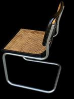 Twee Cesca Thonet style stoelen webbing S32 Marcel Breuer, Twee, Gebruikt, Ophalen of Verzenden, Zwart