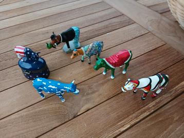Cow parade small 6 stuks  beschikbaar voor biedingen