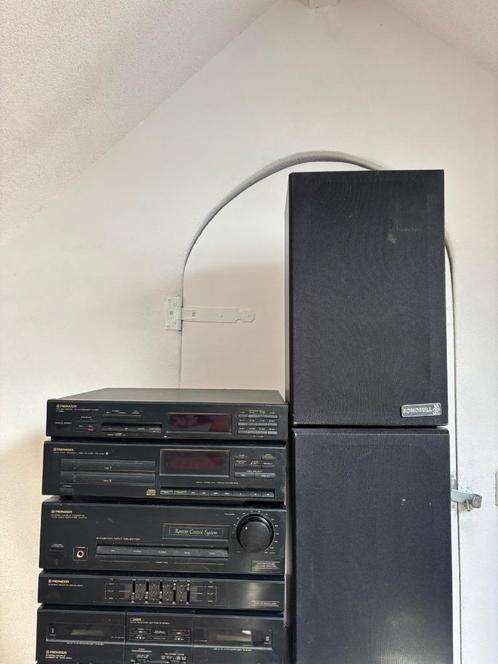 Vintage Pioneer Stereo Toren + Sonobull Speakers – Klassiek, Audio, Tv en Foto, Stereo-sets, Gebruikt, Cassettedeck, Cd-speler