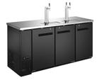 Bar Bierkoeler met 2 taps voor 3x50L fusten, Ophalen, Zo goed als nieuw