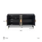 LAATSTE NIEUWE RICHMOND DRESSOIR NU VOOR SPOTPRIJS, Ophalen, 150 tot 200 cm, Nieuw, 25 tot 50 cm