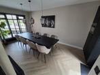 Industriële eettafel boomstam 300cm met matrix poot, Huis en Inrichting, Ophalen, Zo goed als nieuw, Rechthoekig, 200 cm of meer