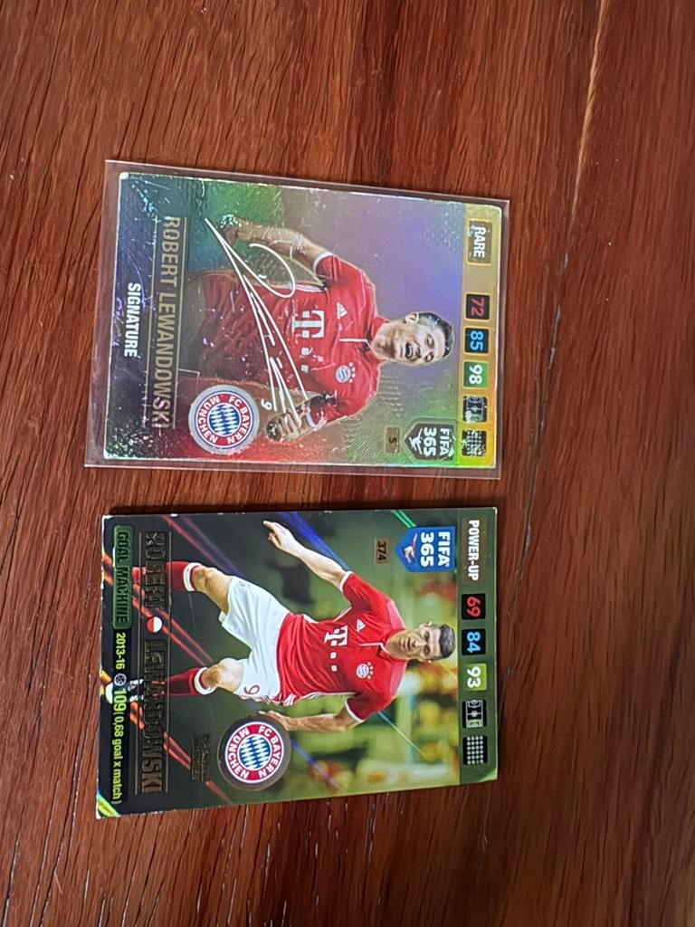 Lewandoski Voetbal Kaartjes met Handtekening, Ophalen, Buitenlandse clubs, Poster, Plaatje of Sticker