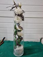vaas met kunstbloemen en decoratie, Ophalen of Verzenden, 'T Olde Gre-j, Info@toldegrej.nl, Endepoelstraat 20f Didam