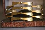 Vintage bladgoud armband design unica Menno Meijer, Ophalen of Verzenden, Overige materialen, Armband