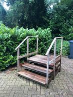Hardhouten buiten trap, Doe-het-zelf en Verbouw, Steigers, Ophalen, Gebruikt, Overige typen, Minder dan 2 meter